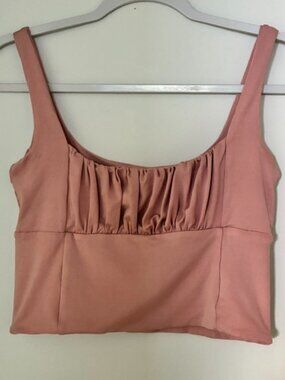 Isabella's Cabinet Rose Satin Crop Top - Like New!